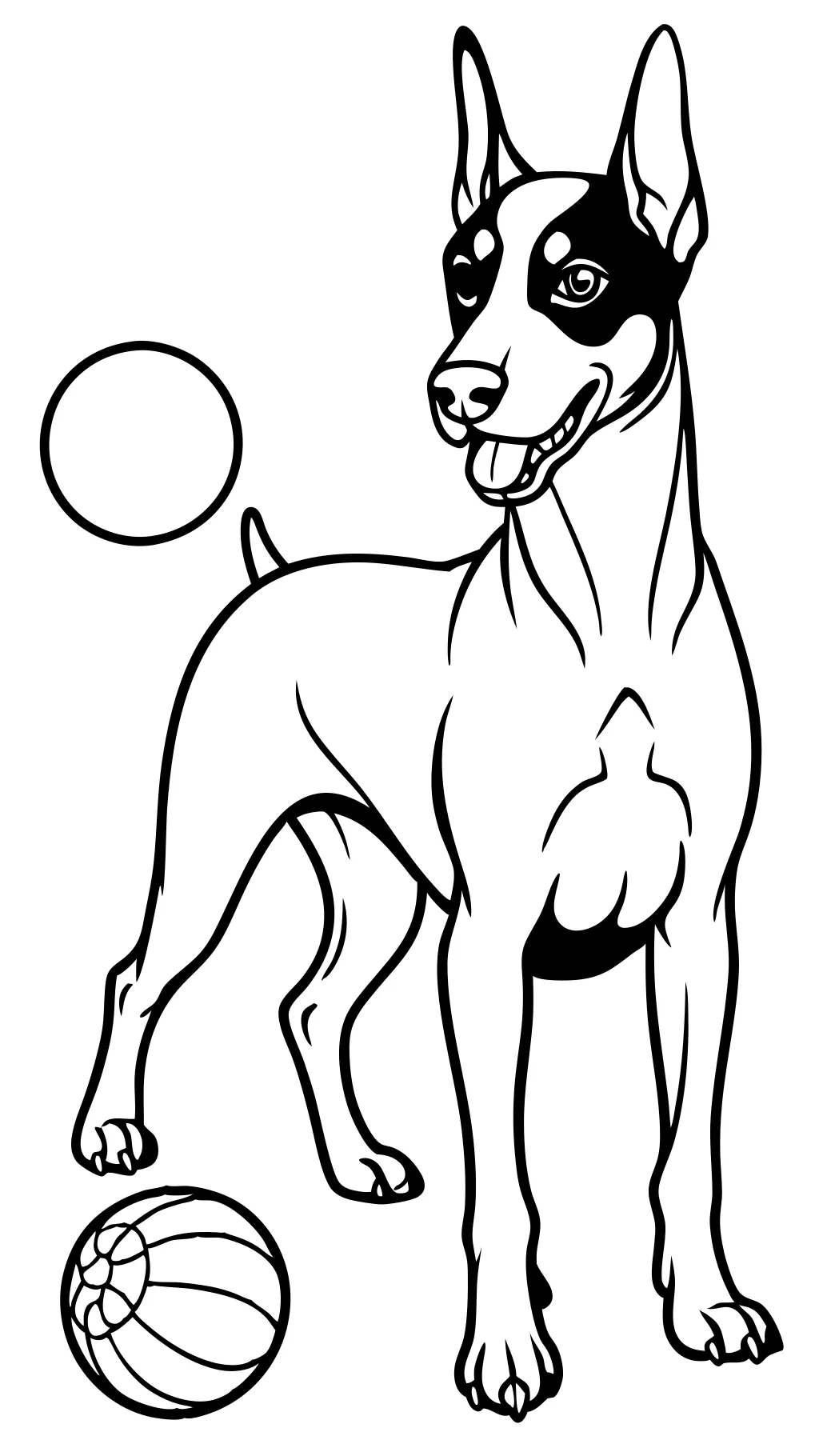 doberman coloring pages